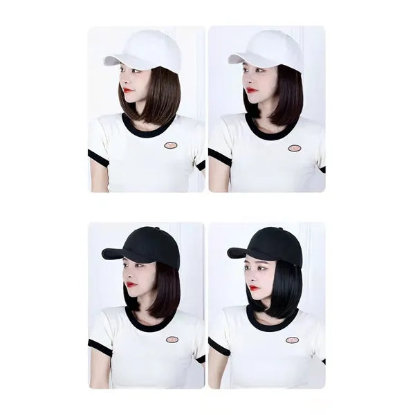 Bob Baseball Cap with Short Hair