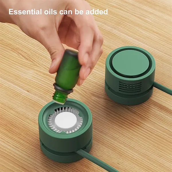 Portable Bladeless Neck Fan with Flexible Hose