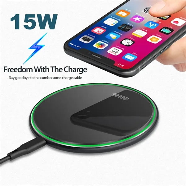 15W Wireless Fast Charging Pad
