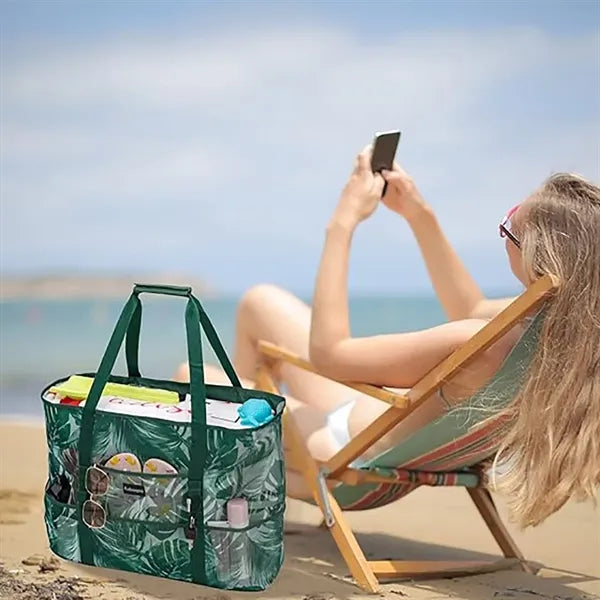 Sandproof Mesh Beach Tote Bag