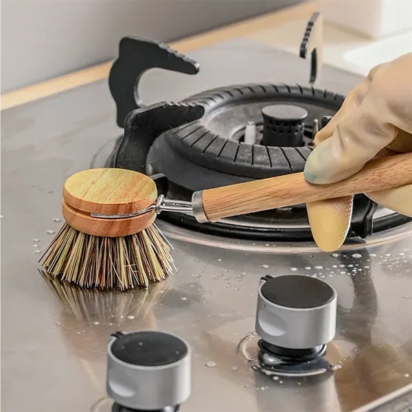 Bamboo Scrub Cleaning Brush