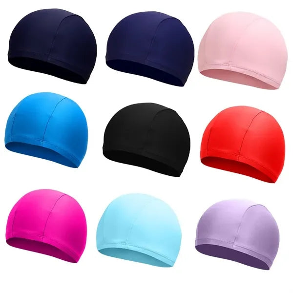 Full Printing Polyester Spandex Swimming Cap