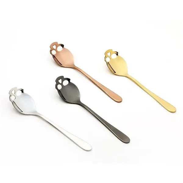 Stainless Steel Skull Sugar Spoon