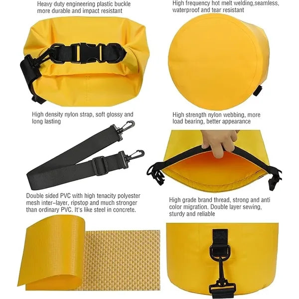 Floating Waterproof Dry Bag Backpack 10L