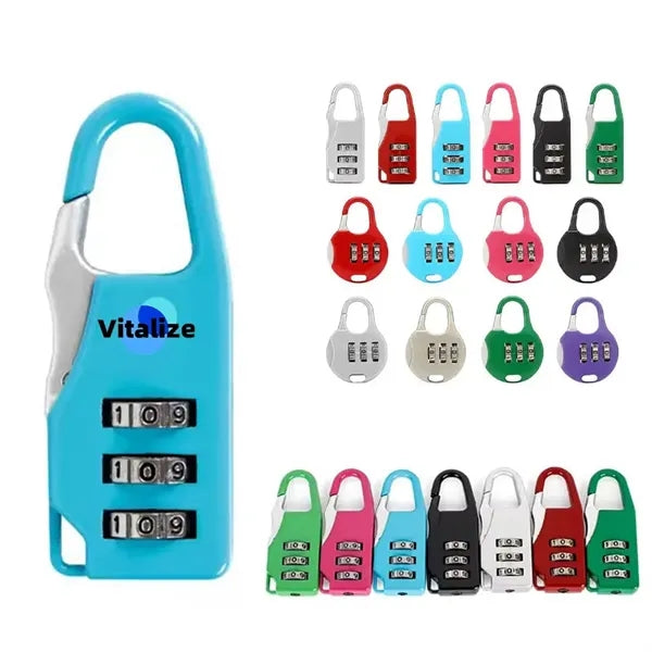 3 Digit Password Combination Pad Lock