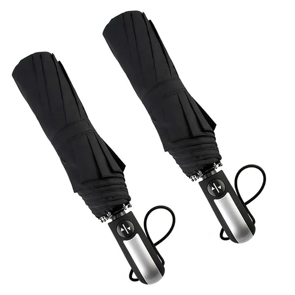 Auto Open & Close Collapsible 10 Ribs Travel Umbrella