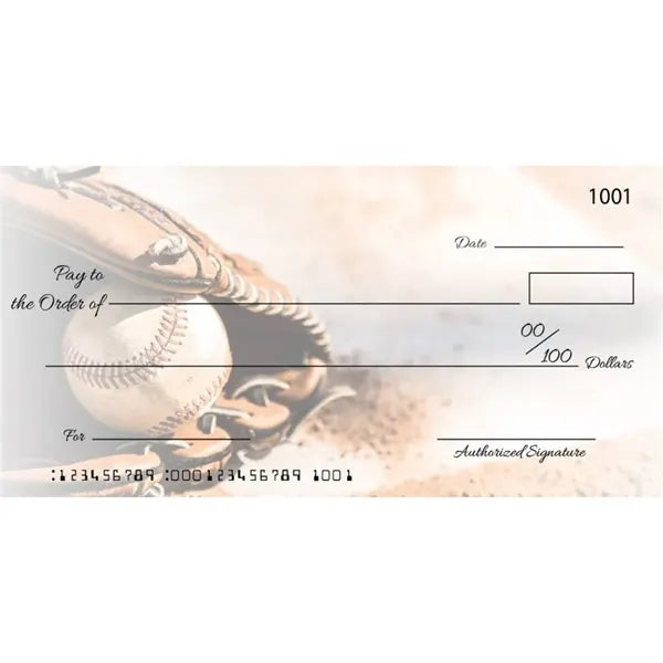 Custom Baseball Glove Big Checks