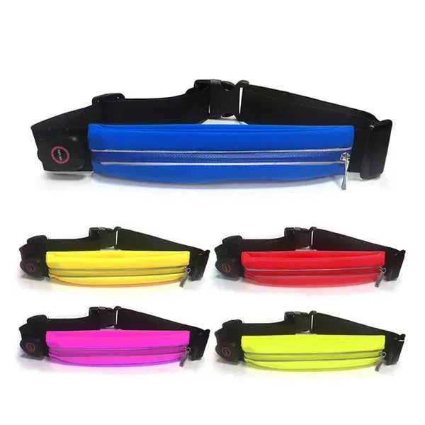Rechargeable LED Running Belt Pouch 33" W x 1.5" H