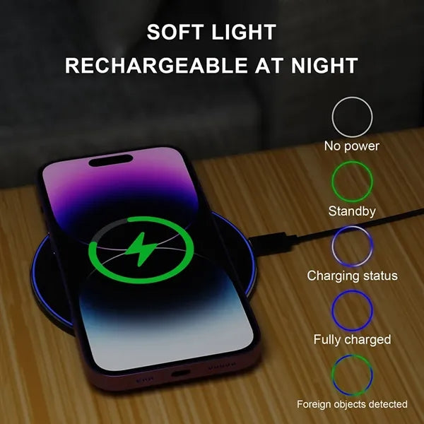 Qi 15W Light Up Wireless Charging Pad