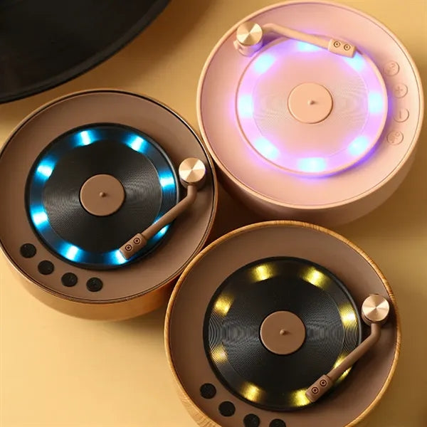 Retro Bluetooth Speaker With LED Colorful Light