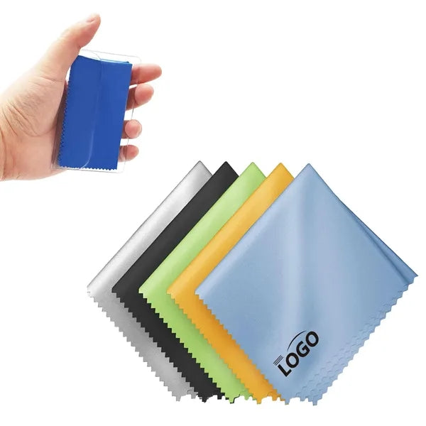 Microfiber Glasses Cleaning Cloth With PVC Case
