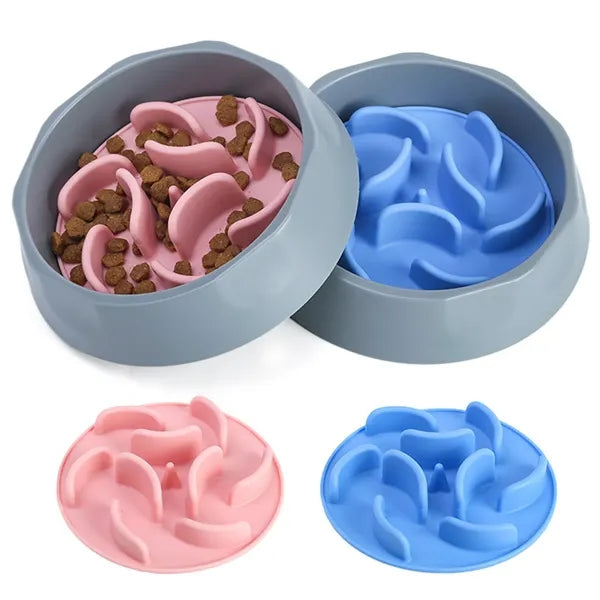 Slow Feeder Dog Bowls With Suction Cup
