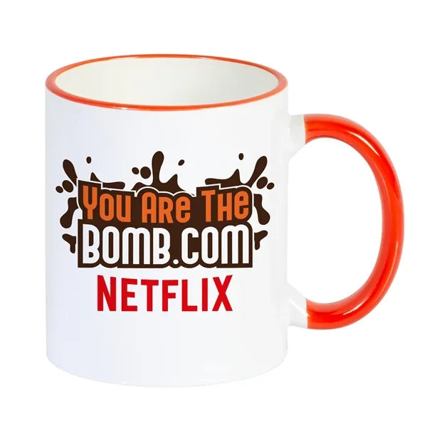 11 oz Color Handle Mug