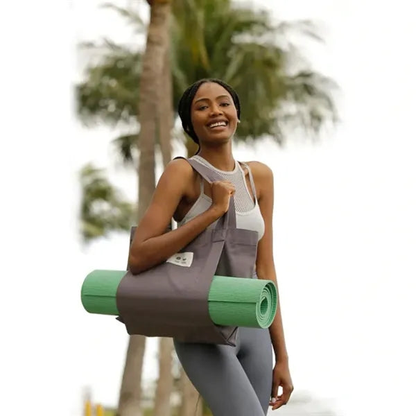 Tote Bag with Yoga Mat Carrier Pocket