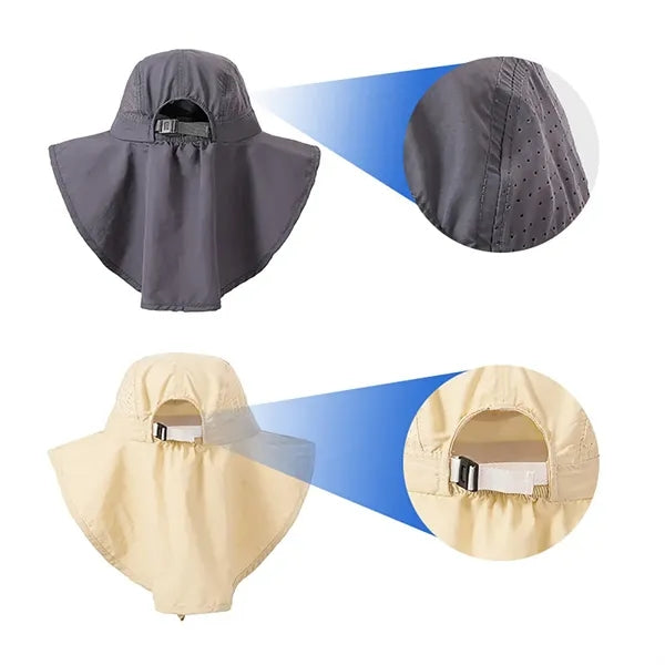 Fishing Cap with Neck Flap