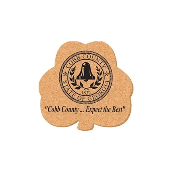 5"X5" Clover Shape Cork Coasters