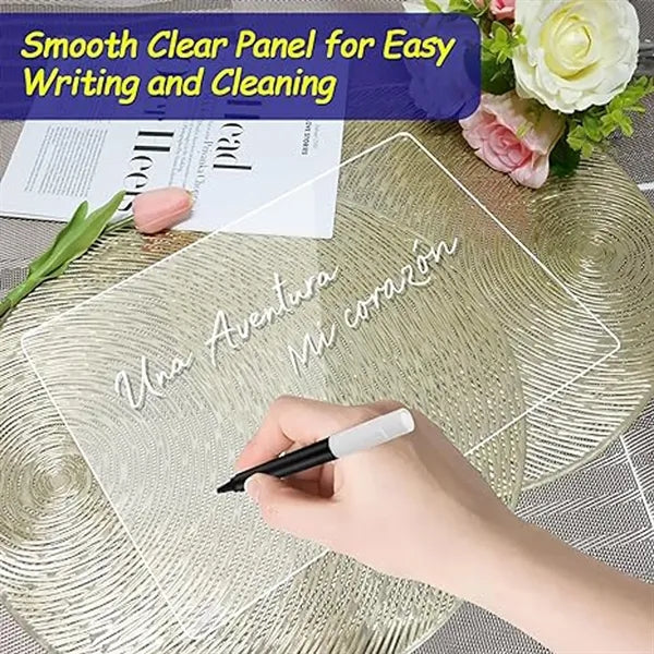 Acrylic Dry Erase Board With Light