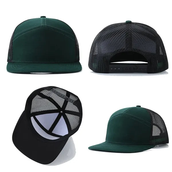 Adult Structured Flat Visor Snapback Cap
