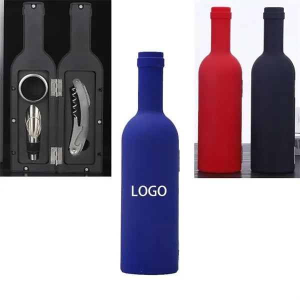 3Pcs Wine Bottle Shape Opener Set 9.45" L x 2.56" W