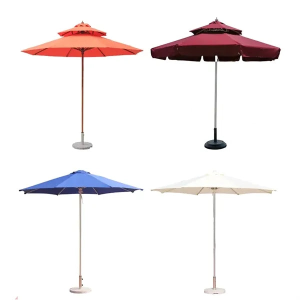 Heavy Duty Polyester Aluminum Patio Market Umbrella