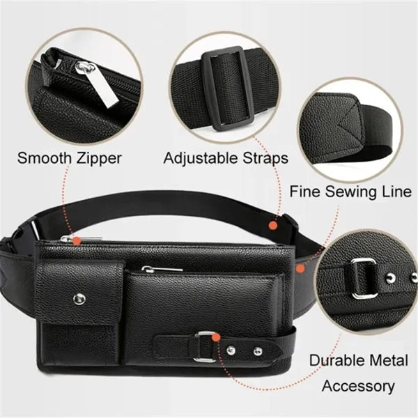 Vintage Pu Leather Sling Backpack