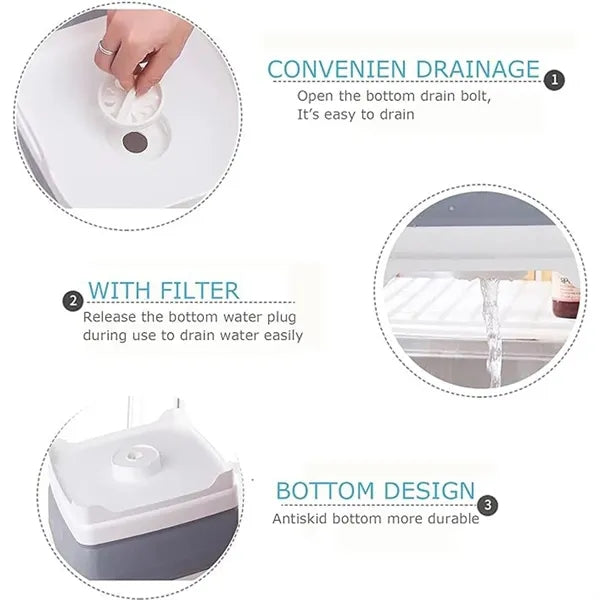 Collapsible Dish Basin