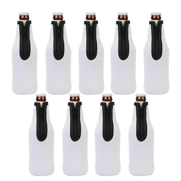 Neoprene Zipper Beer Bottle Insulator