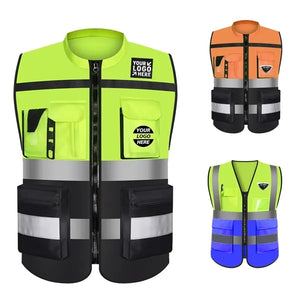 Multi Pockets Reflective Safety Vest