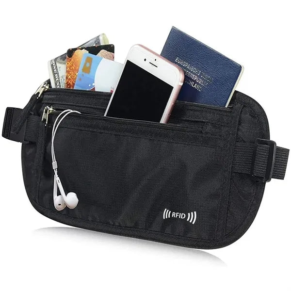 Rfid Money Belt Passport Holder