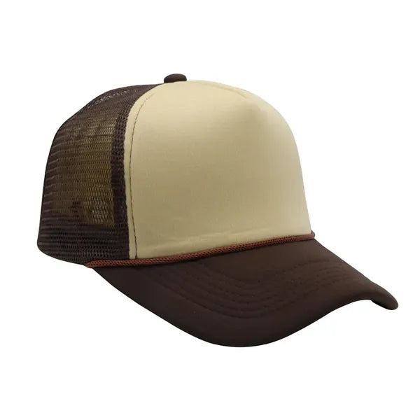 Polyester Mesh Trucker Cap With Snap Closure