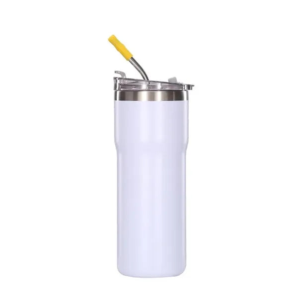 Insulated Auto Tumbler With Straw