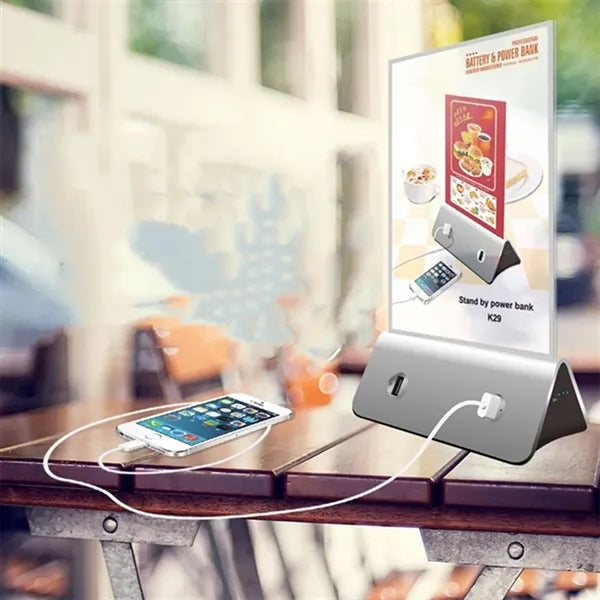Menu Holder With Power Bank