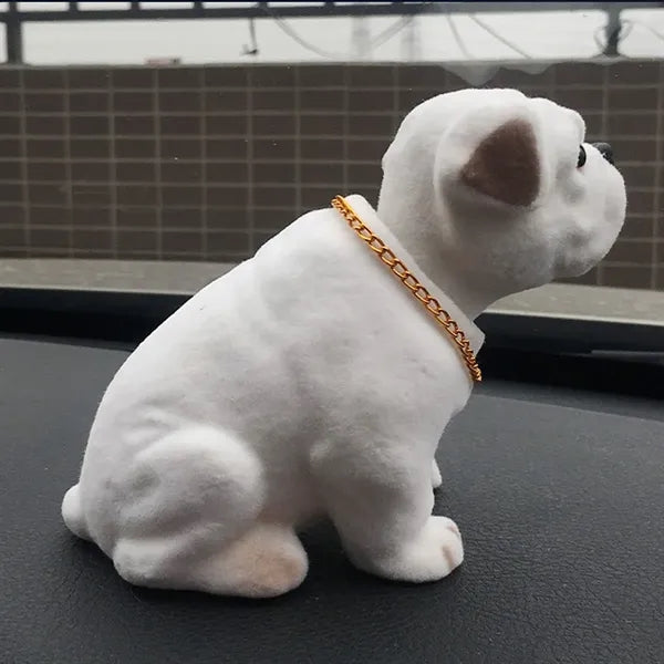 Car Shaking Head Nodding Bulldog Dog Decoration