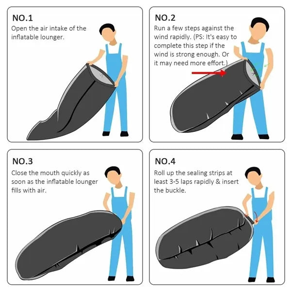 Portable Inflatable Lounger Air Sofa Hammock