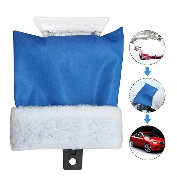 Car Window Ice Scraper With Gloves