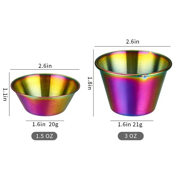 Stainless Steel Sauce and Dip Cups