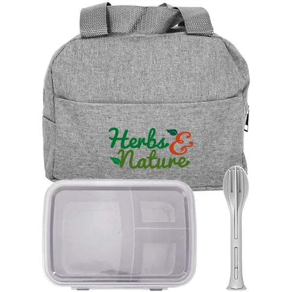 Handy Heathered Lunch To Go Set