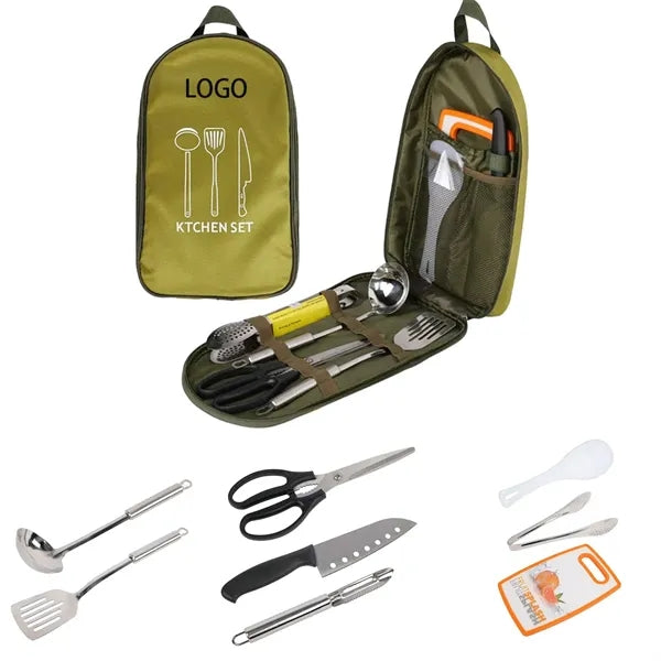 Camp Kitchen Utensil Organizer Travel Set