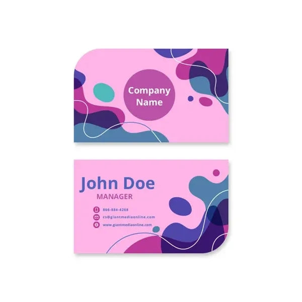 Die-Cut Business Cards (3.5"W x 2"H)