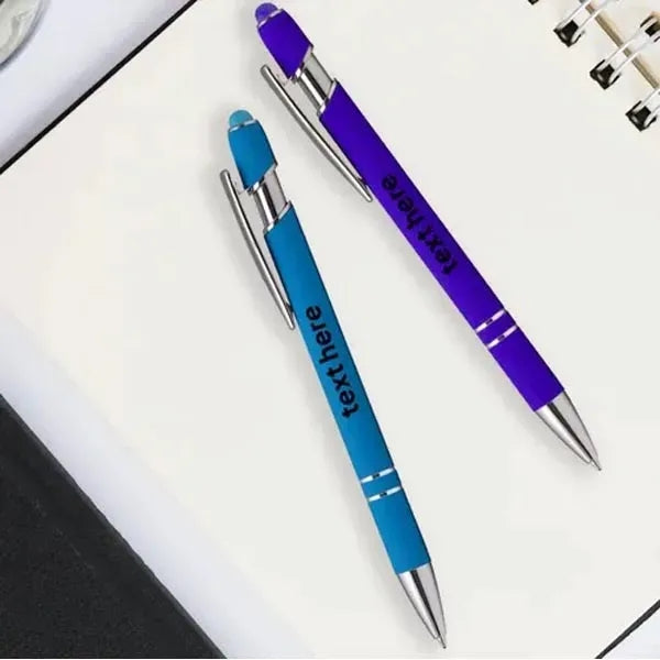 Custom Ellipse Softy Brights Stylus Pens