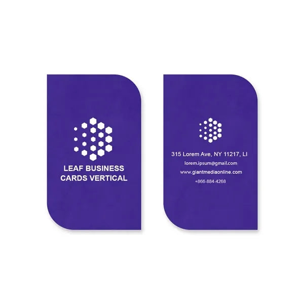 Leaf Business Cards - Vertical (2" x 3.5")