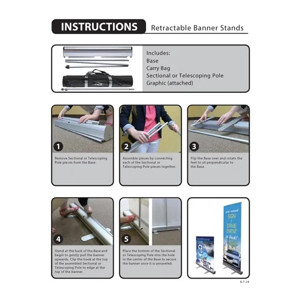 32'' X 79" Custom Retractable Banner Stand