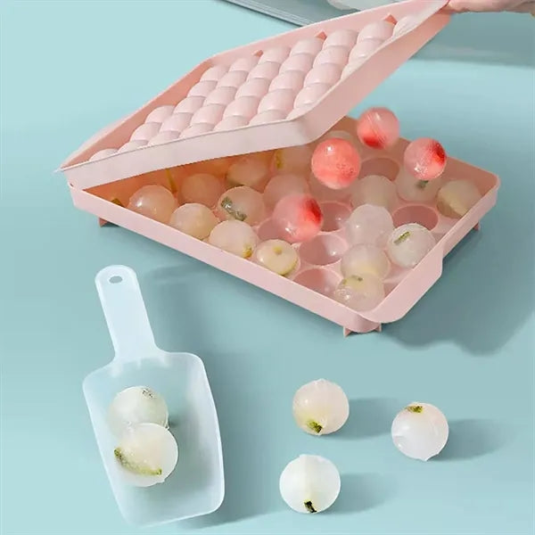 Spherical Ice Tray with Lid & Bin
