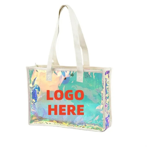 Iridescent Large Gift Bag Glossy Tote