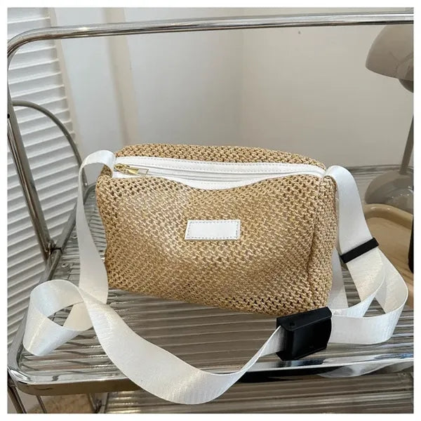 Woven Straw Tote Bag