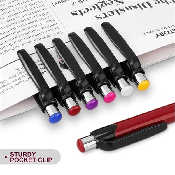 Simple Plastic Ballpoint Advertising Click Pen