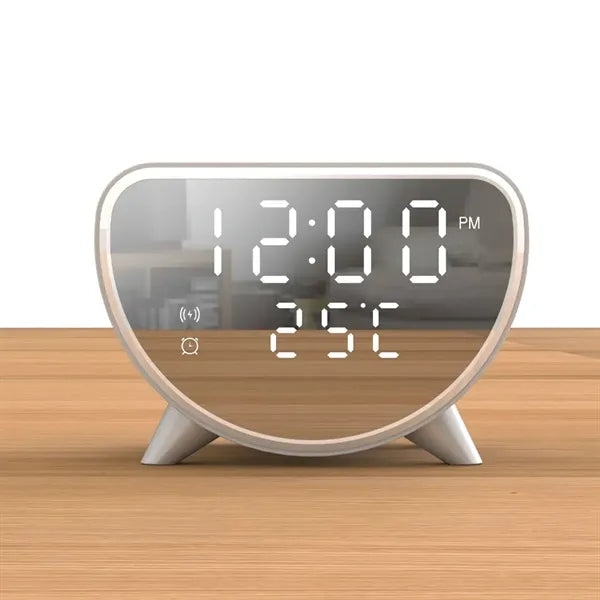 3 in 1 Wireless Charger Temperature Display Alarm Clock