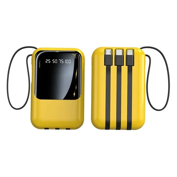 Portable Charger With Built In Cable