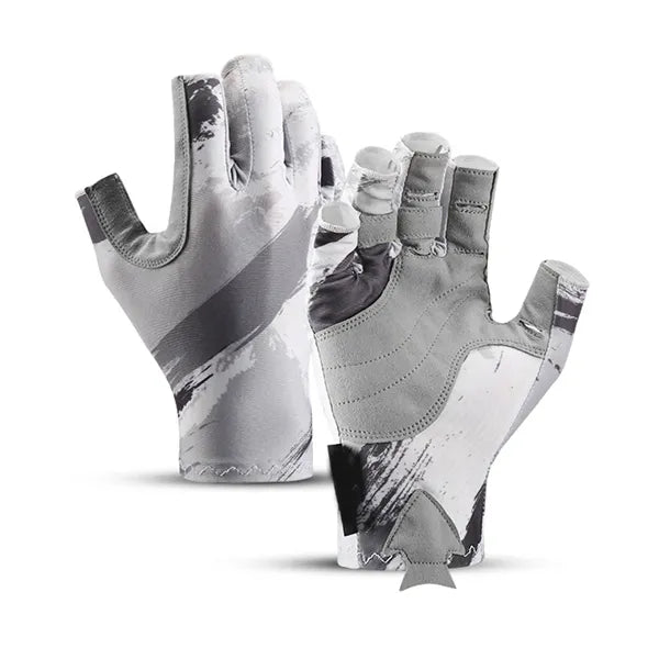 UPF 50+ Sun Protective Fishing Gloves