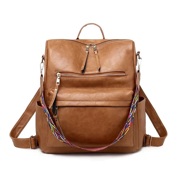 Women's Fashion Leather Backpack Purse